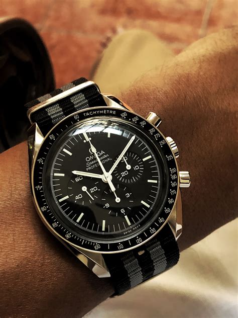 omega speedmaster professional on nato strap|omega nato strap for sale.